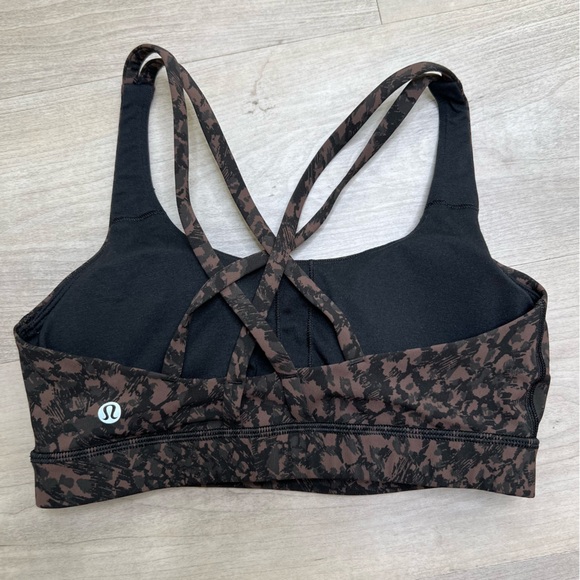 Lululemon Energy Bra in Wild Earth Camo Brown, size 6 - Picture 4 of 4